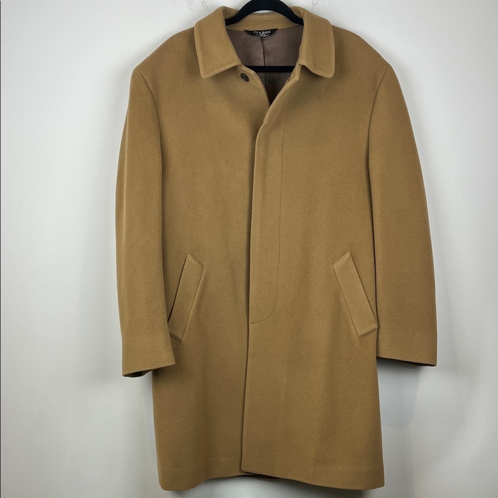 Jos. A. Bank Camel 40R 97% Wool 3% Cashmere Men's Business Pea Coat